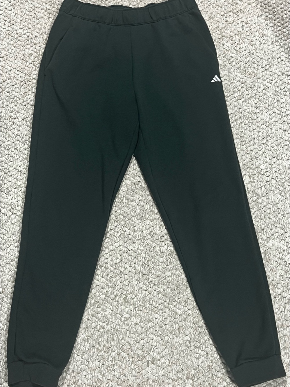 Adidas Jogger Pants Mens Medium Dark Green Jogger Sweatpants Performance Stretch